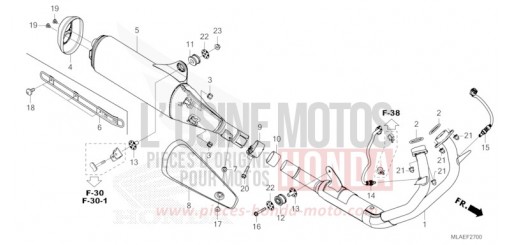 SILENCIEUX D'ECHAPPEMENT CMX1100DR de 2024